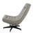 Piran Twilight Top Grain Leather Accent Chair With Swivel