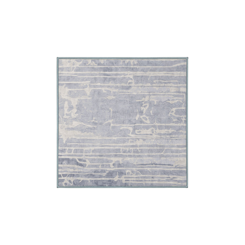 Tapis bleu lavable à la machine