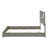 Panel Bed LED Headboard Grey High Gloss-1365320811