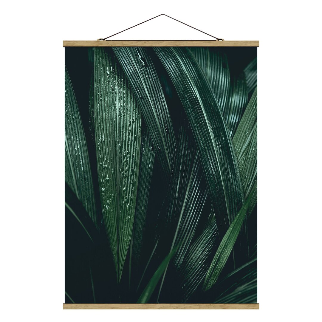 Stoffbild Green Palm Leaves