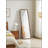 Full Length Mirror, Solid Beech Wood Frame Floor Mirror, Freestanding Mirror with Stand, Large Body Mirror for Bedroom Living Room Dressing Room, Walnut Finish-129582921