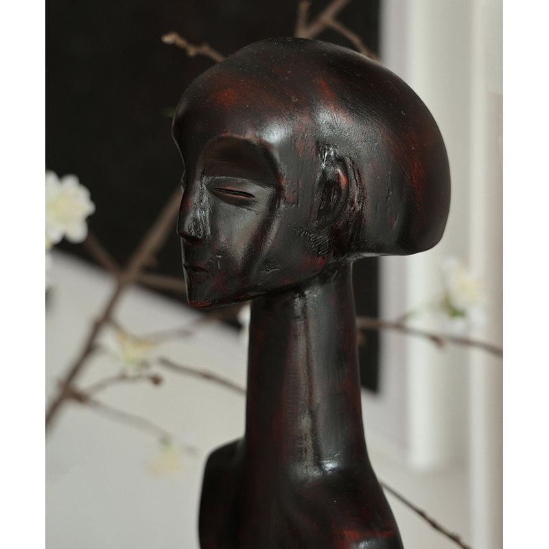 Brownness, marbre moderne beige, objet décoratif en bois massif