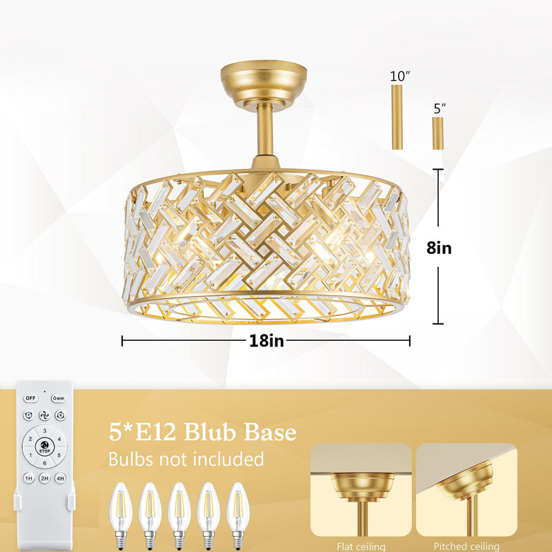 Ventilateur de plafond Crystal