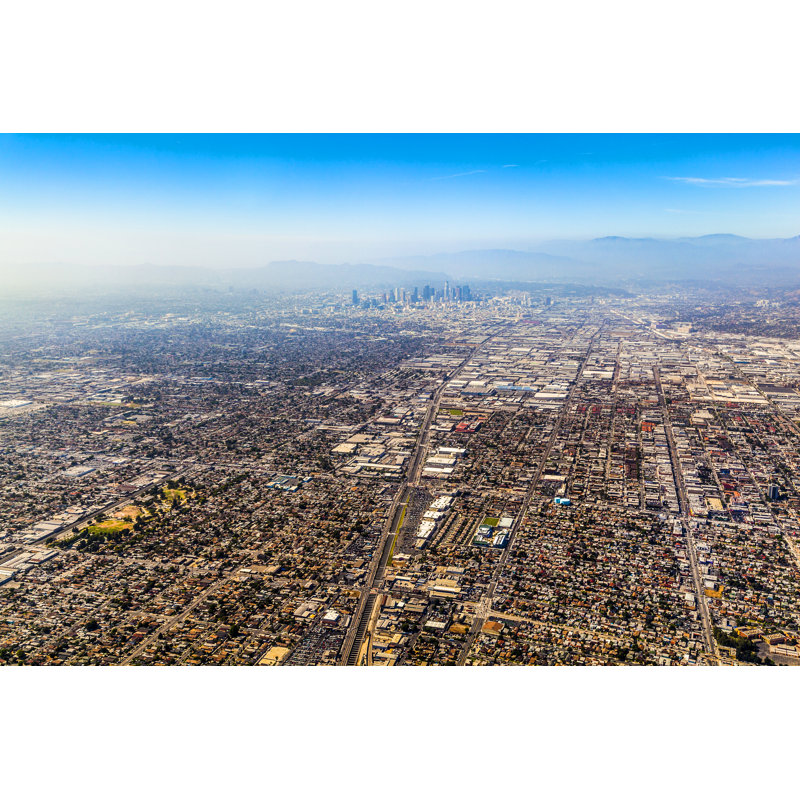 Aerial Of Los Angeles by Meinzahn - Wrapped Canvas Print, 51cm H x 76cm W