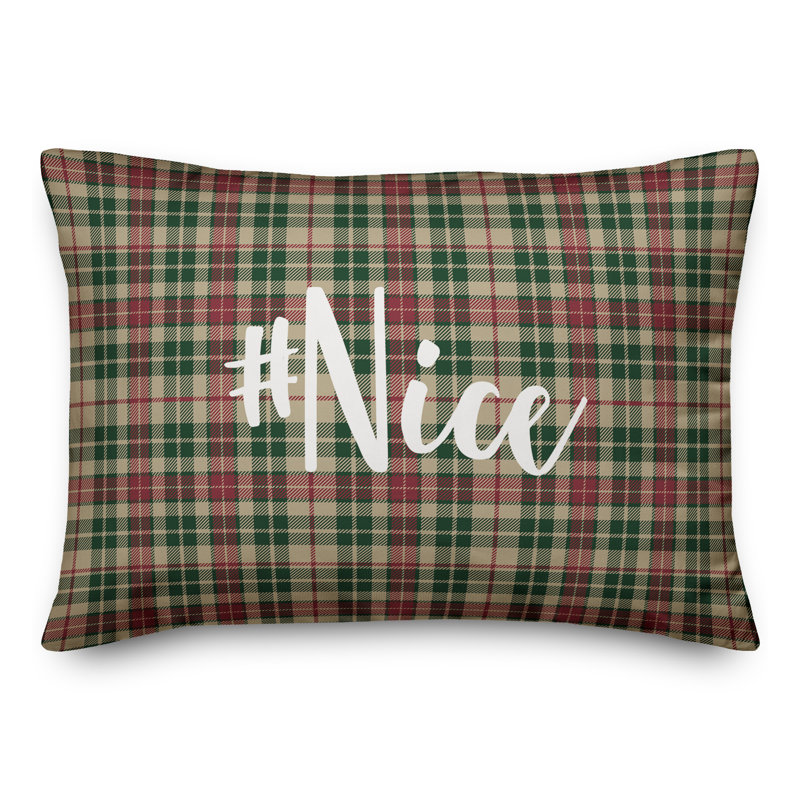 Plaid Throw Pillow