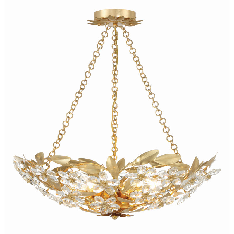 Larreon 6 - 24'' Chandelier, Antique Gold 