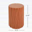Table d'appoint cylindrique en terre cuite texturée Wave