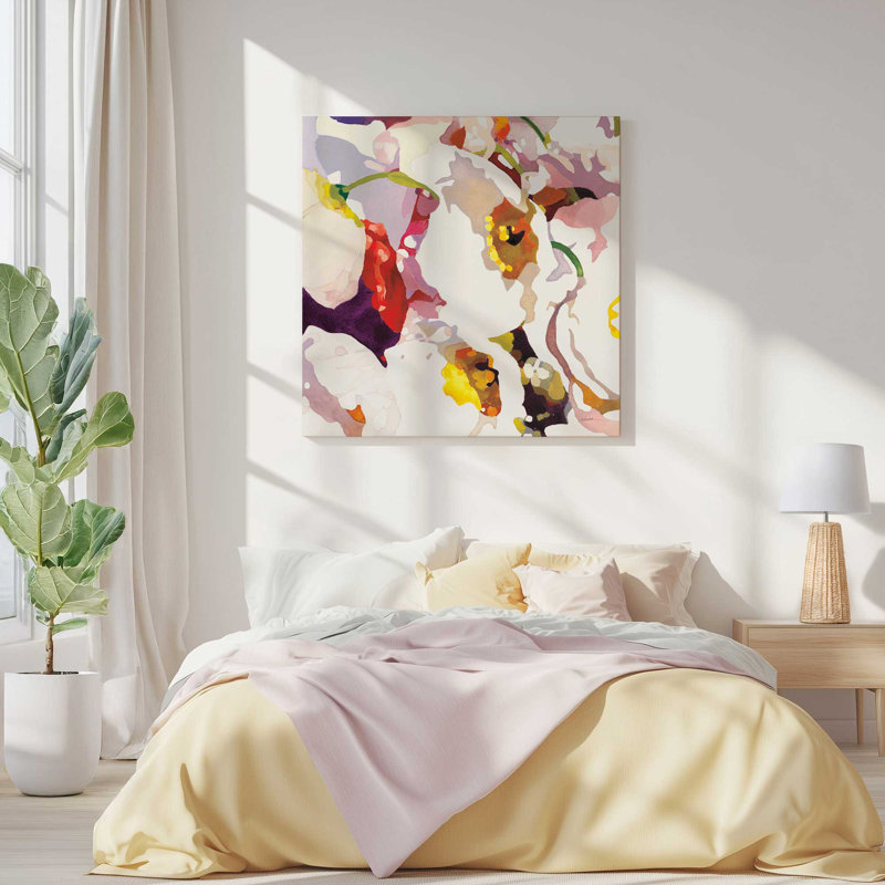 Impression sur toile Vivid Floral Expressions II, Toile tendue, H 32 po x l 32 po x P 1,25 po