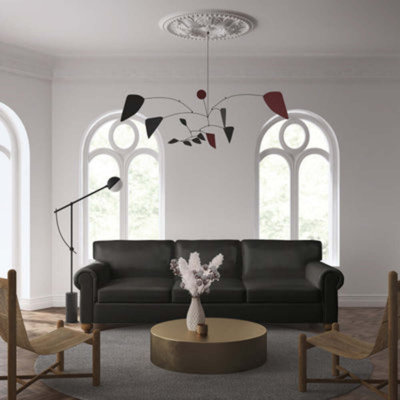 Leroy Rolled Panel-Arm Sofa with Bun Feet