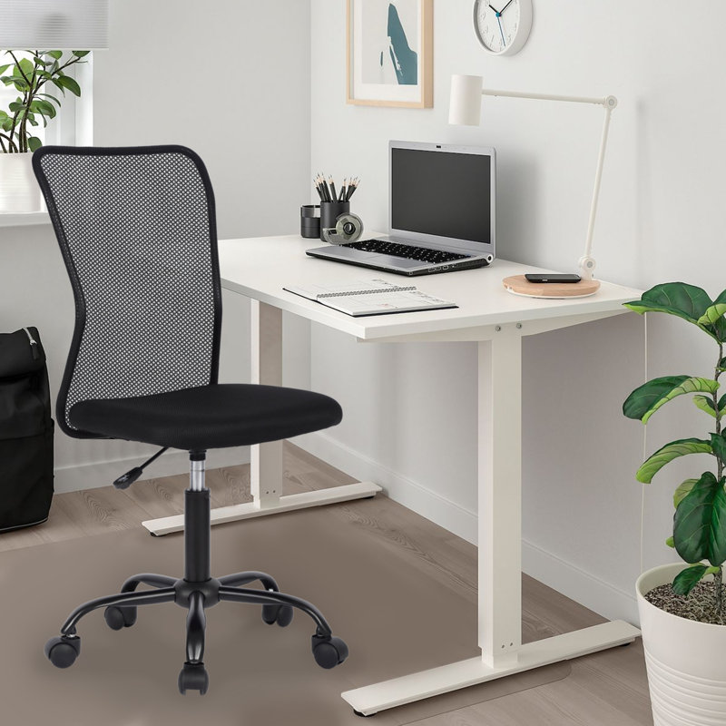 Chaise de bureau sans accoudoirs à hauteur réglable