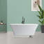 Baignoire de trempage autoportante en acrylique 55 po. X 28 po.