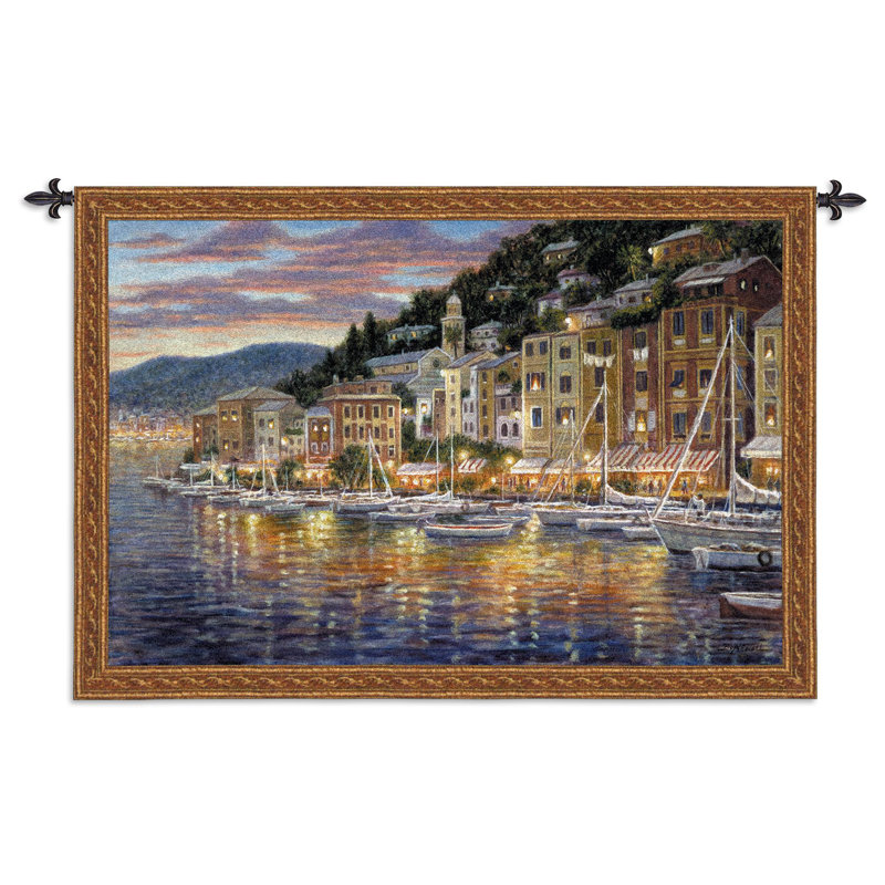 Paysage urbain, paysage, tapisserie Portofino