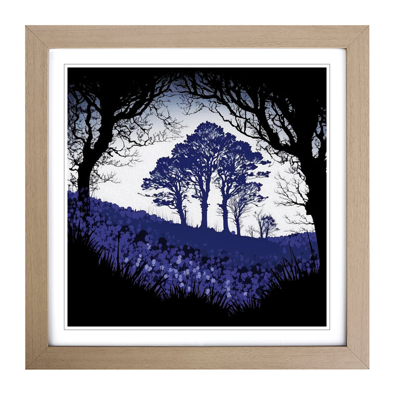 Single Picture Frame Print on Wood, Oak