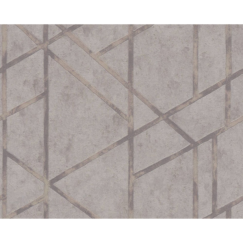 Rouleau de papier peint L 33 pi x l 21 po, Gris / argent métallique