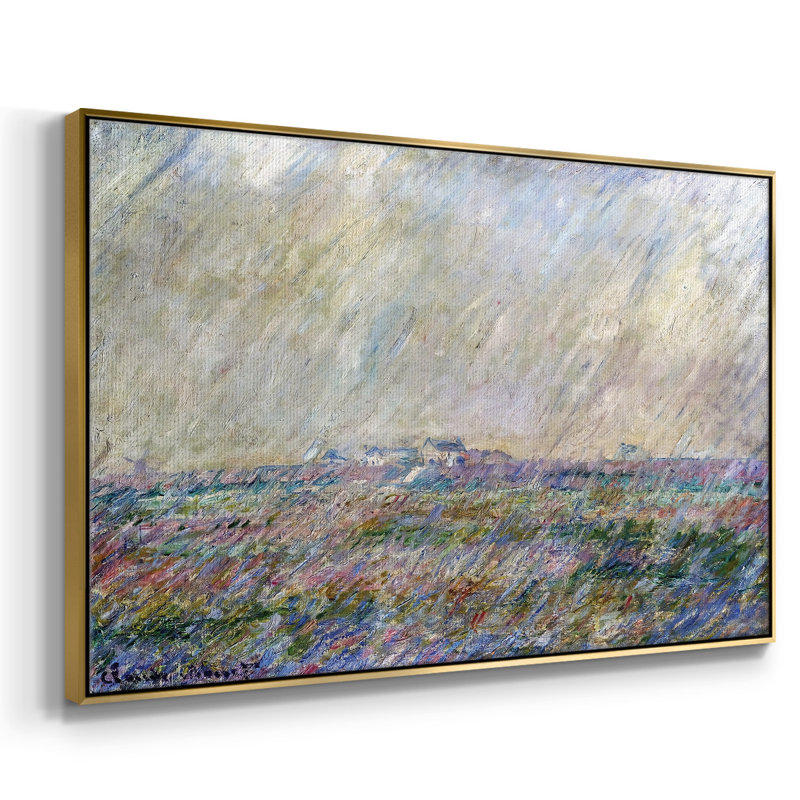 The Rain, 1886, reproduction d'art sur toile, H 25 po x l 37 po x P 2 po, Or