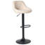 Swivel Upholstered Adjustable Height Counter Stool with Metal Frame-419704022