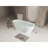 59'' Acrylic Freestanding Bathtub With Unique Diamond Pattern Design: Spacious Oval Shape,  Gloss White Finish, Chrome Overflow And Pop-Up Drain CUPC Certificate