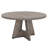 Gray Round Dining Table With Manufactured Wood Pedestal For Neutral Dining Spaces-1987086498