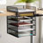 Onyx Mesh Horizontal Hanging Desk Storage
