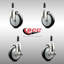 Ensemble de roulettes extensibles 5 pouces 316SS