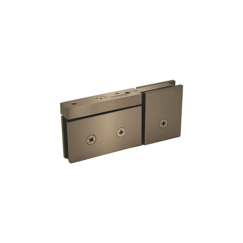 FHC CAM07BBRZ Pivot à fixation en haut et en bas Cambria avec serre en U pour verre 3/8 po - Bronze brossé
