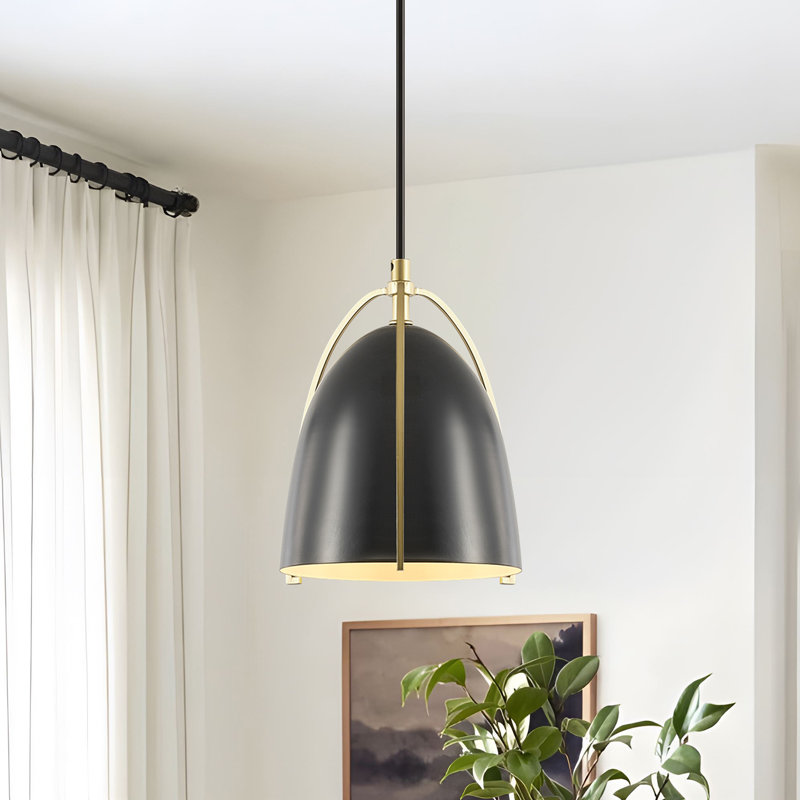 1-Light Single Bell-Shaped Pendant