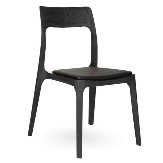 Modholic H Dining Chair, Black, Black
