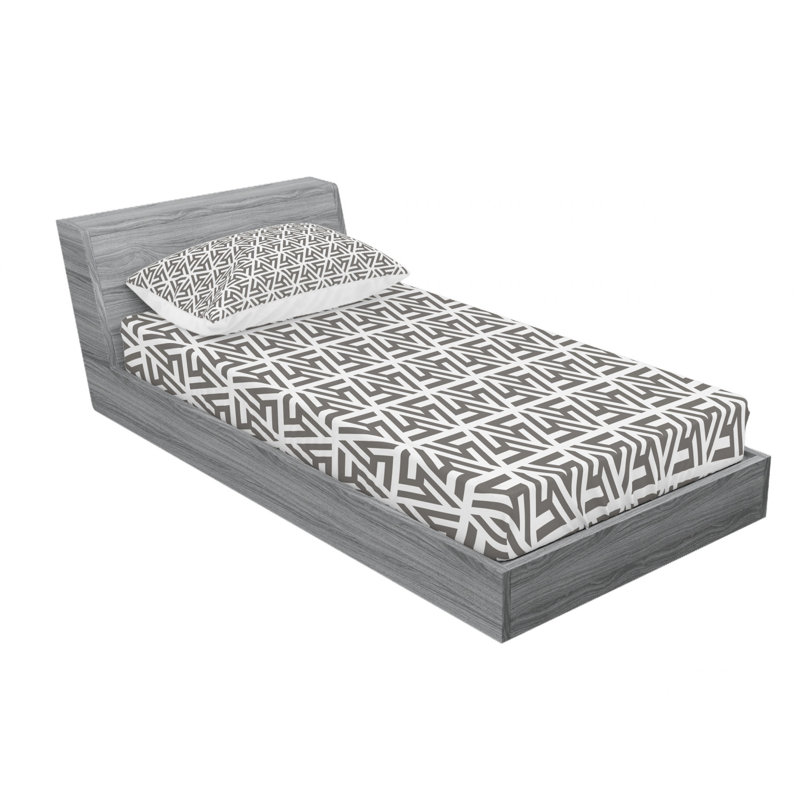 Ensemble de draps en forme de flocons de neige, Ensemble de draps pour lit simple avec drap-housse