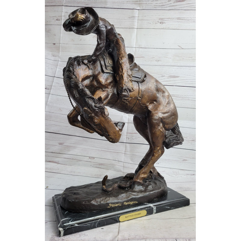Sculpture de bronze à sonnettes par Frederic Remington