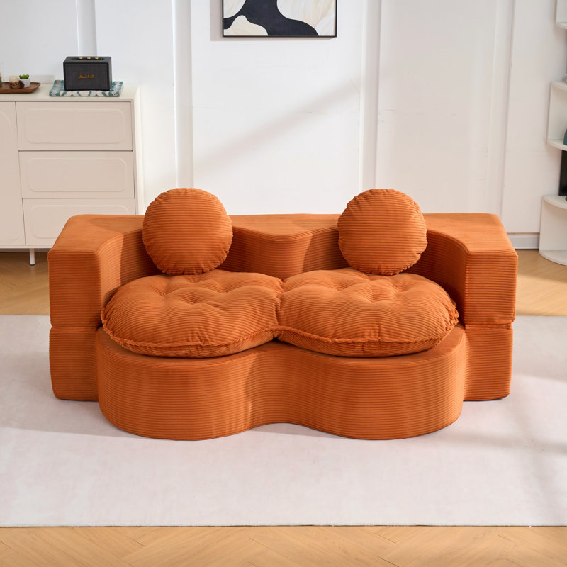 Torras convertible avec 2 coussins, Orange