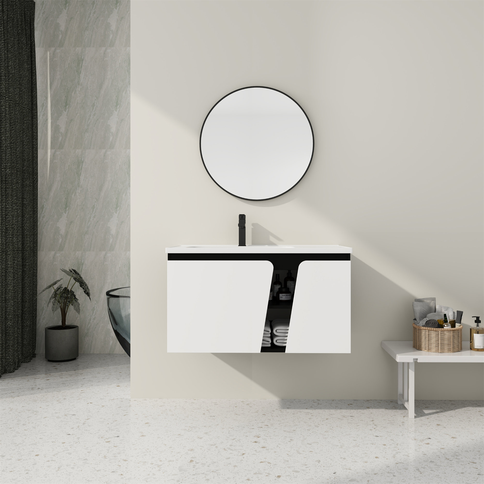 Tryimagine 35.6 Single Bathroom Vanity Base Only | Wayfair