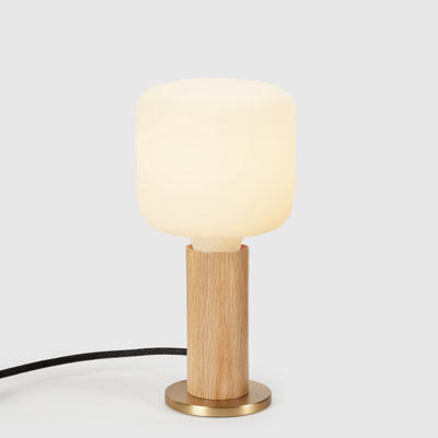 Oak Knuckle Table Lamp With Oblo US