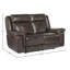 MS 87.5" Genuine Leather Pillow Top Arm Reclining Sofa-72298110-109104890-109104891