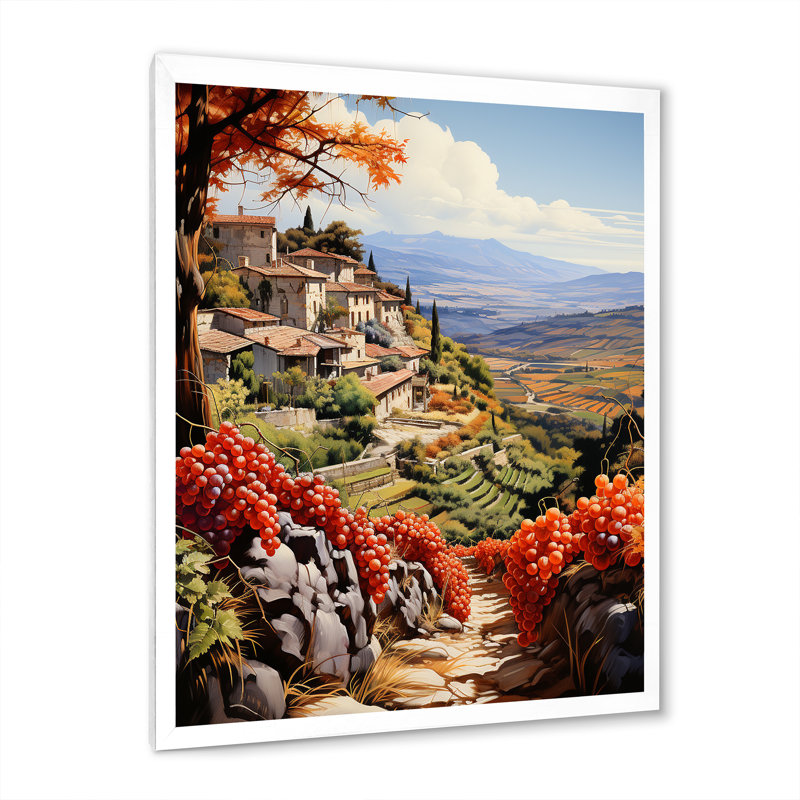 Fauvisme espagnol Hacienda III - impression, H 20 po x l 12 po x P 1 po, Cadre photo blanc