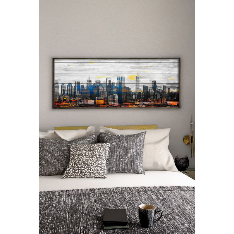 Élégante peinture encadrée décorative, 19,7 po x 47,2 po | Cadre 100% bois massif (épaisseur: 0,8 pouce) | Œuvre d'art durable en 100% panneau de fibres à densité moyenne (épaisseur: 0,1 pouce) | Impression numérique époustouflante pour la décoration de la maison ou du bureau
