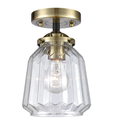 Plafonnier semi-encastré 1 lumière 6 po Vinson