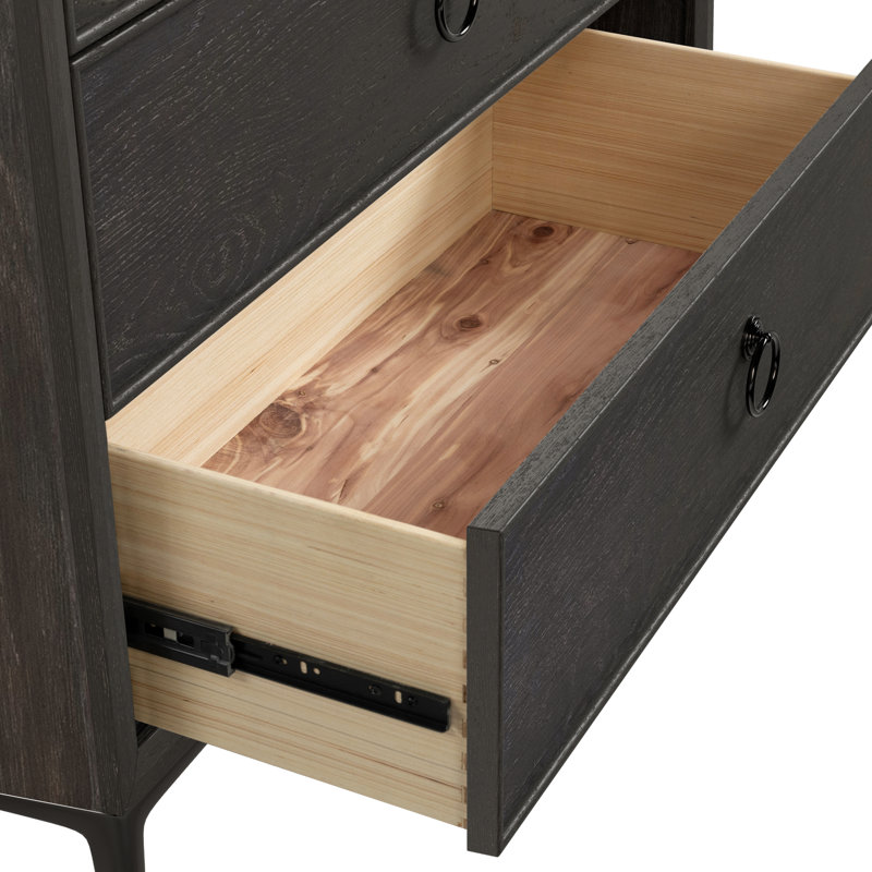 Preste 5-Drawer Chest, Brown