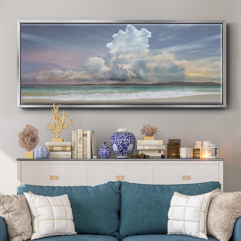 Morning Shower- Framed Canvas, 24" H x 60" W