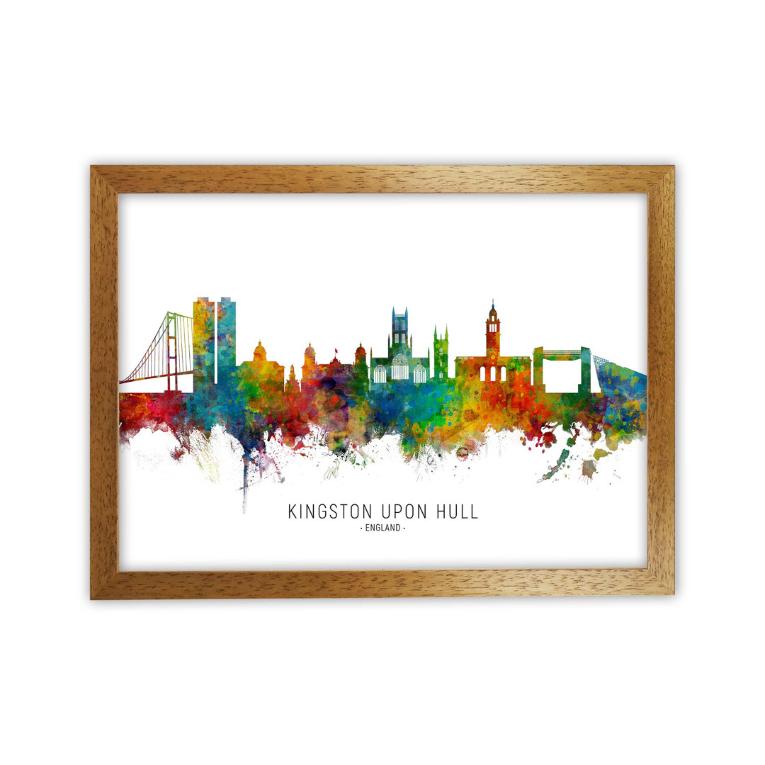 Kingston Upon Hull England Skyline by Michael Tompsett - Print