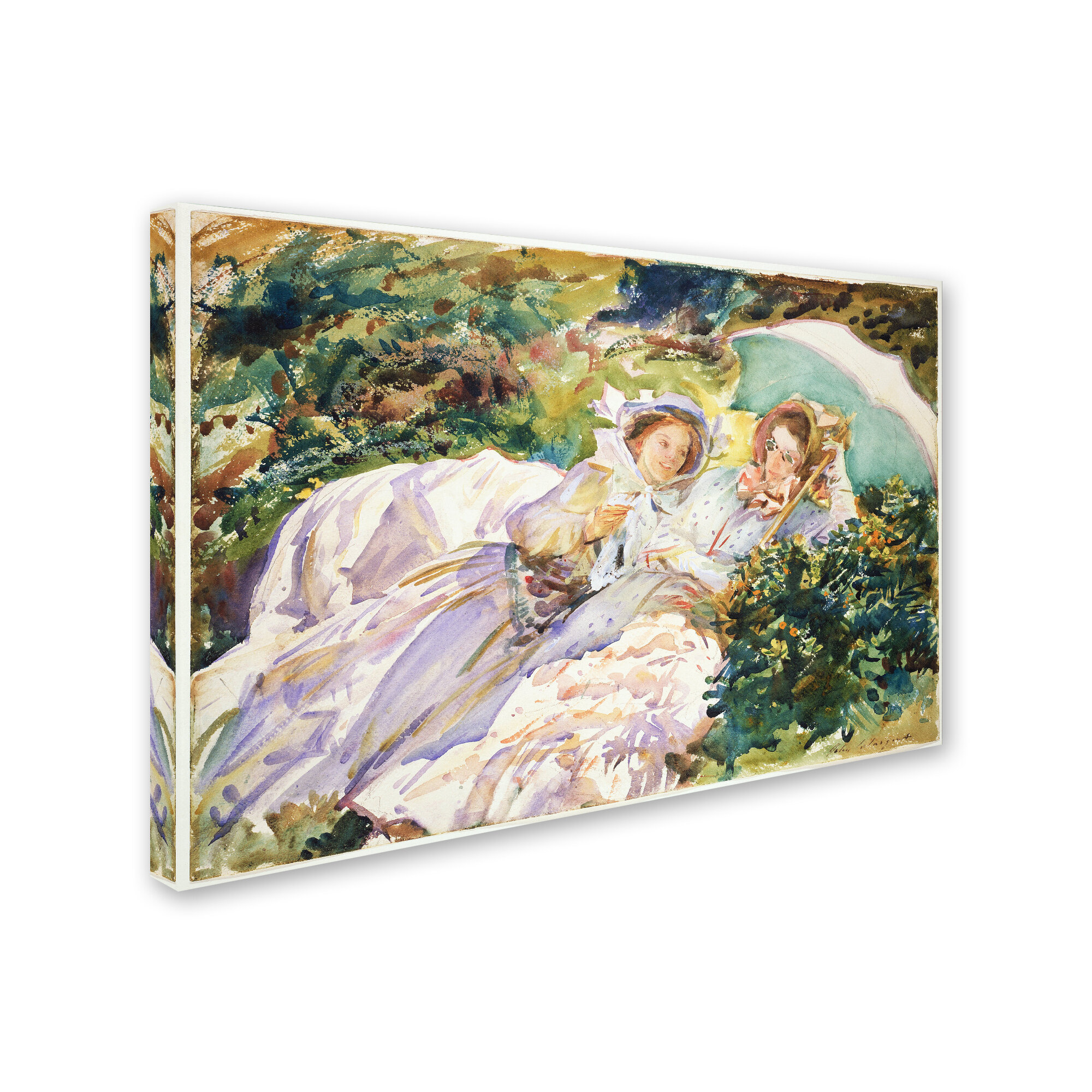 Vault W Artwork John Singer Sargent Simplon Pass The Tease On Canvas by ...