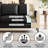 56" W Faux Leather Loveseat Sofa With USB Port-1851637528