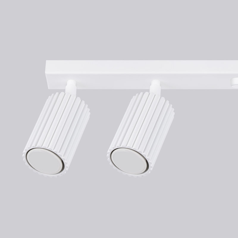 Karbon Aluminium Flush Mount, White