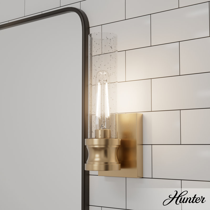 Lenlock Aluminum Armed Sconce, Clear, Alturas Gold