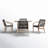 Jaylon 4 - Person Wood Patio Dining Set with Round Table-2016342491