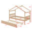 Lit en bois avec lit gigogne simple-402655806-466168140
