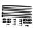 18'' H x 91.1'' W Black Metal Fencing with 10 Panel(s) Included