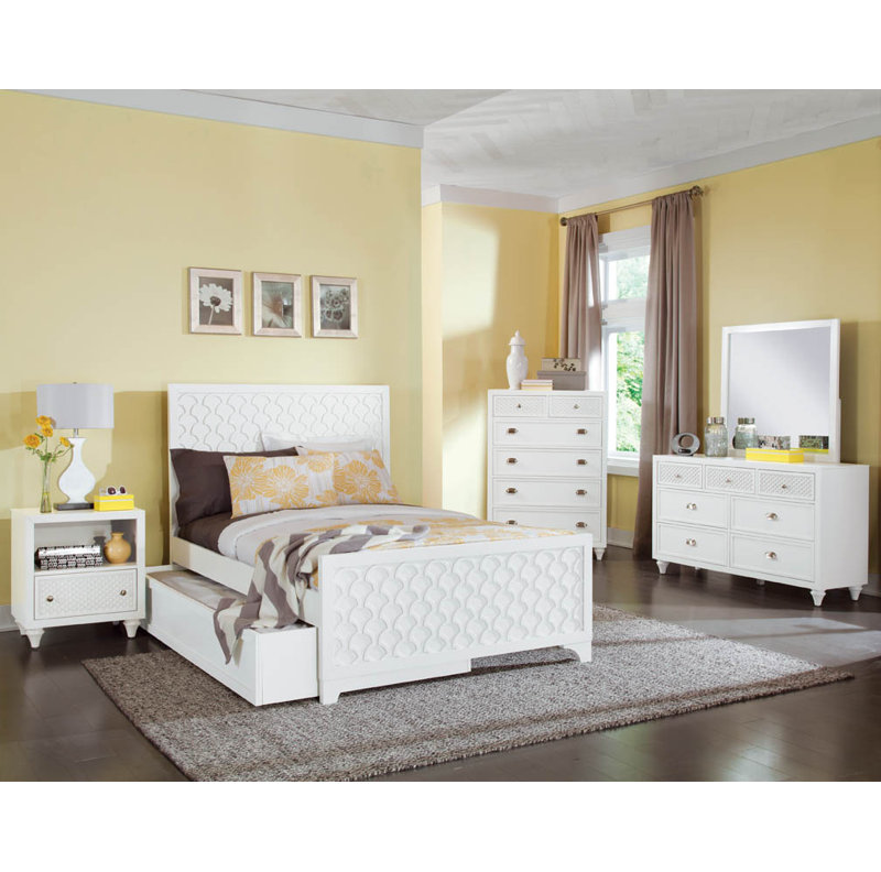 Amanda Headboard, Twin, Bright White