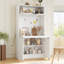 Buffet 69 po avec rehausse et poste de travail pliable-815351864