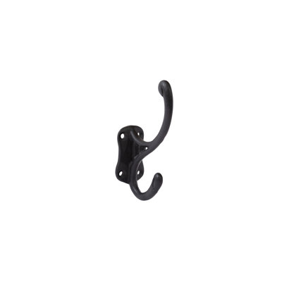 Cast Iron "Harrison" Black Hall Tree Hook