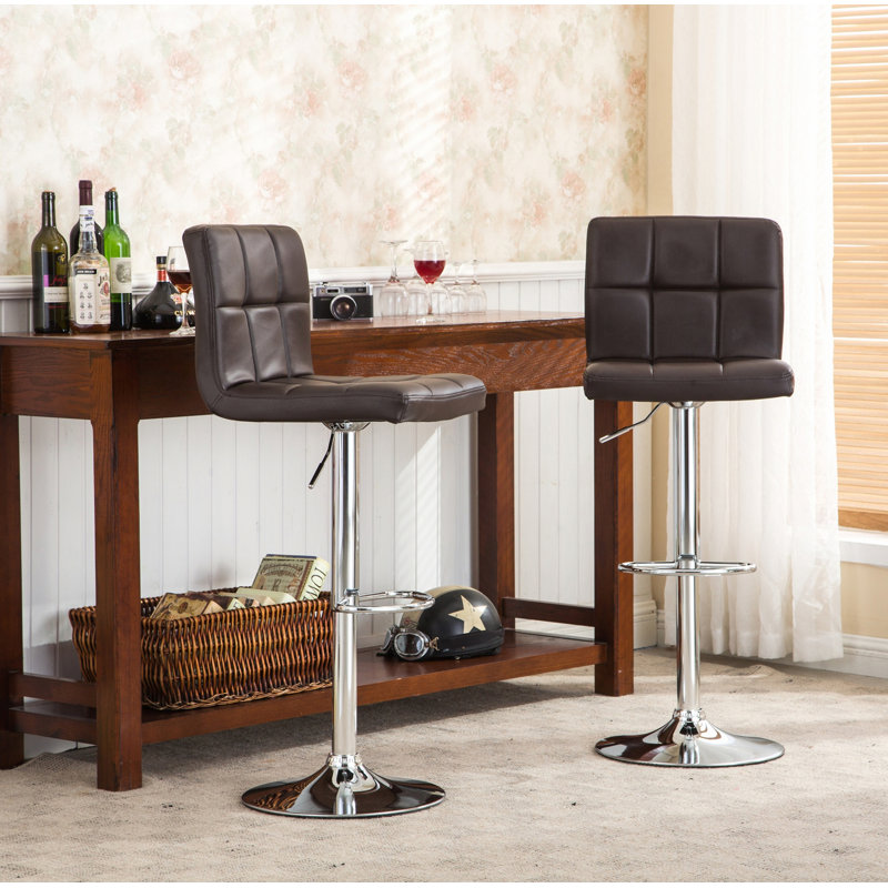 Ensemble de 2 tabourets de bar pivotants, tabouret de bar réglable pour le salon, la salle à manger, le bar et le bureau